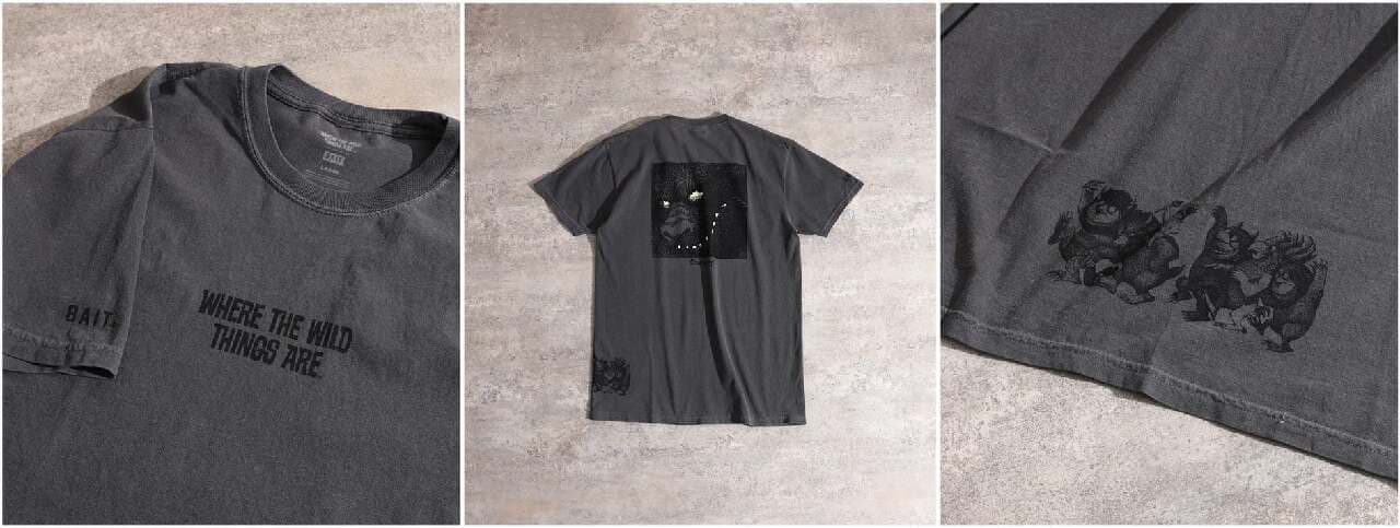 BAITと「かいじゅうたちのいるところ」がコラボした限定Tシャツが3月1日より発売開始！個性溢れる2デザイン展開 画像3